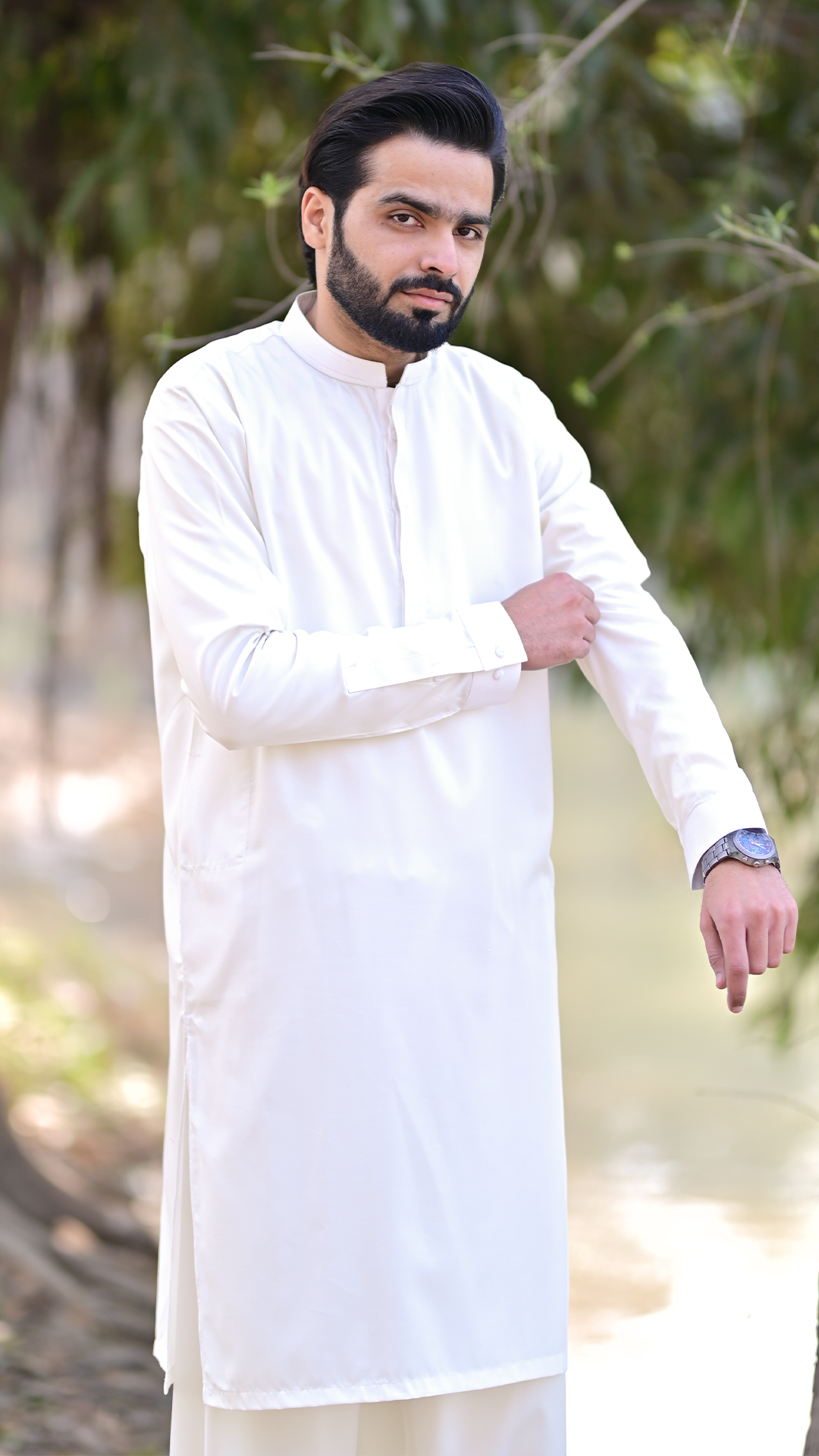 Basic Stitched Boski Suit - Off-White ban