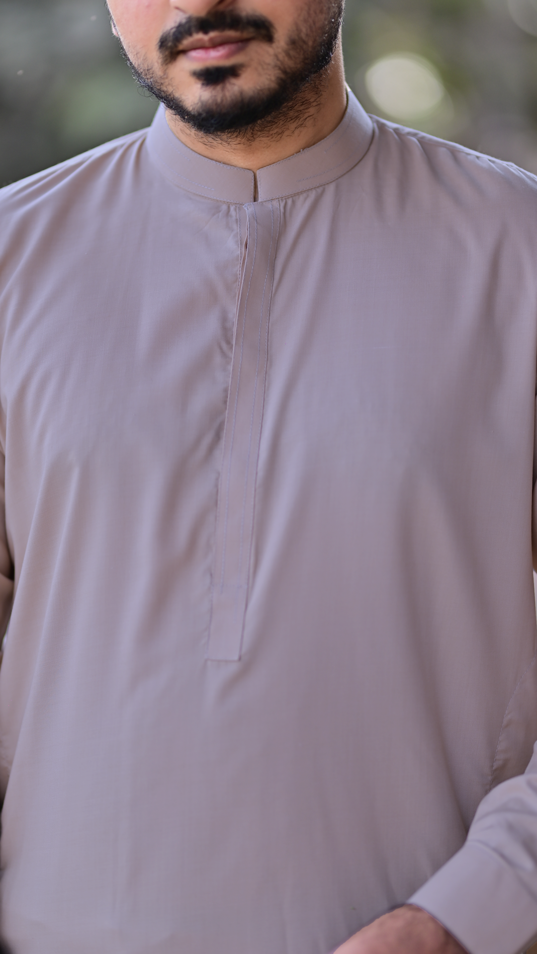Premium Stitched Suit - Dusty Grey Ban