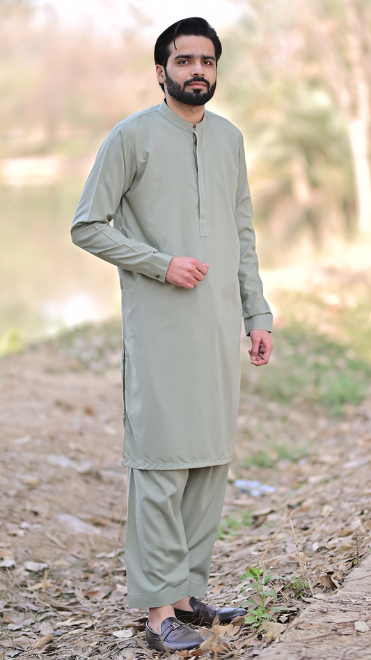 Premium Stitched Suit - Green Dawn Ban