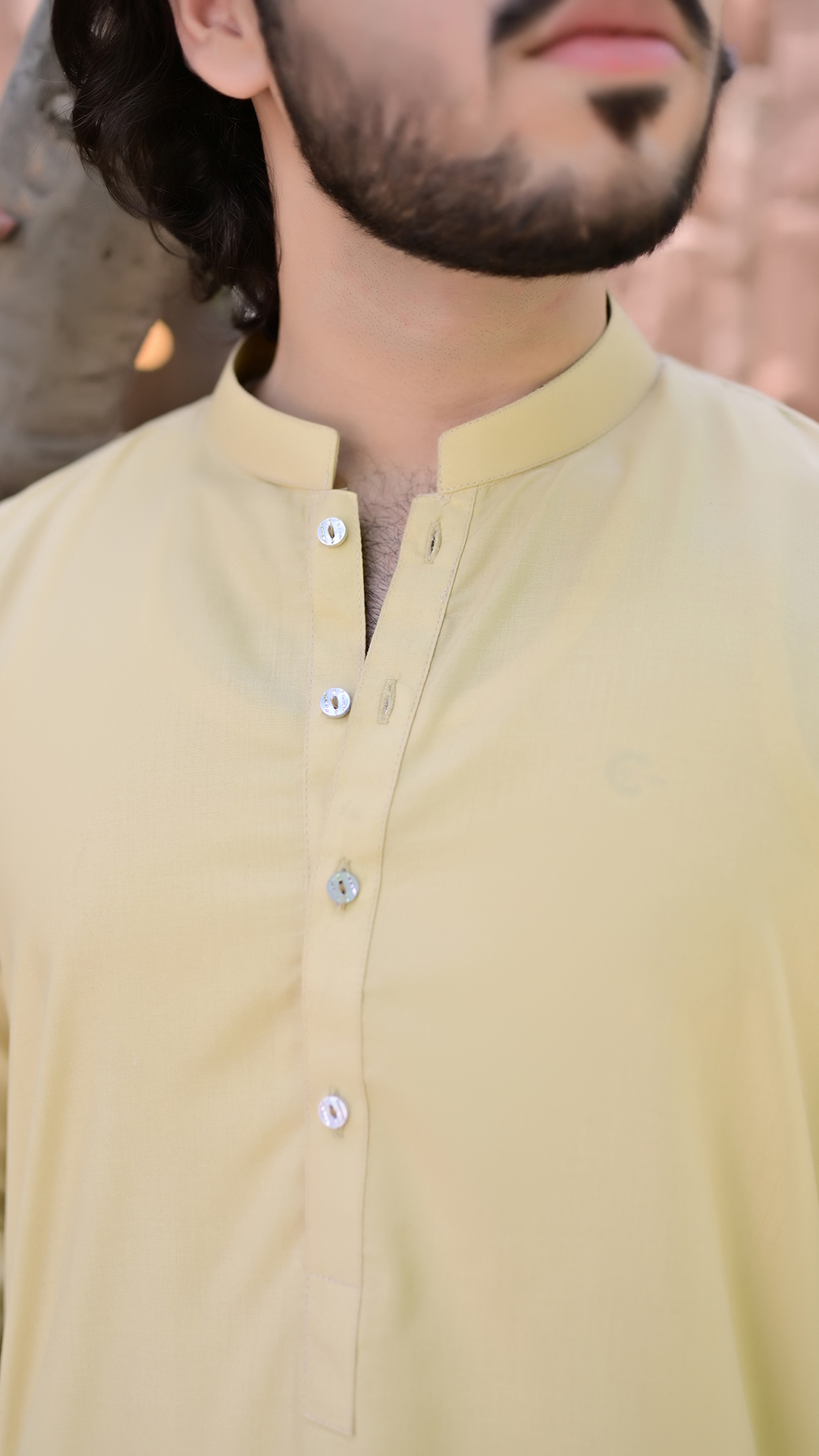 Signature Stitched Suit - Pale