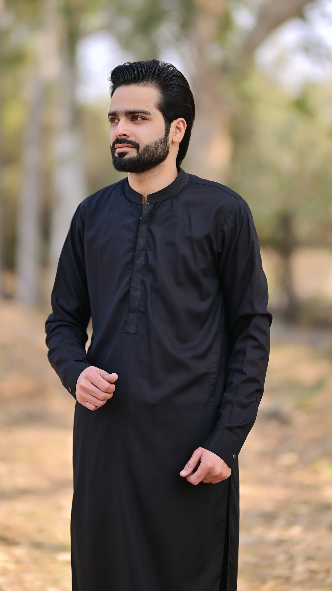 Premium Stitched Suit - Black Ban