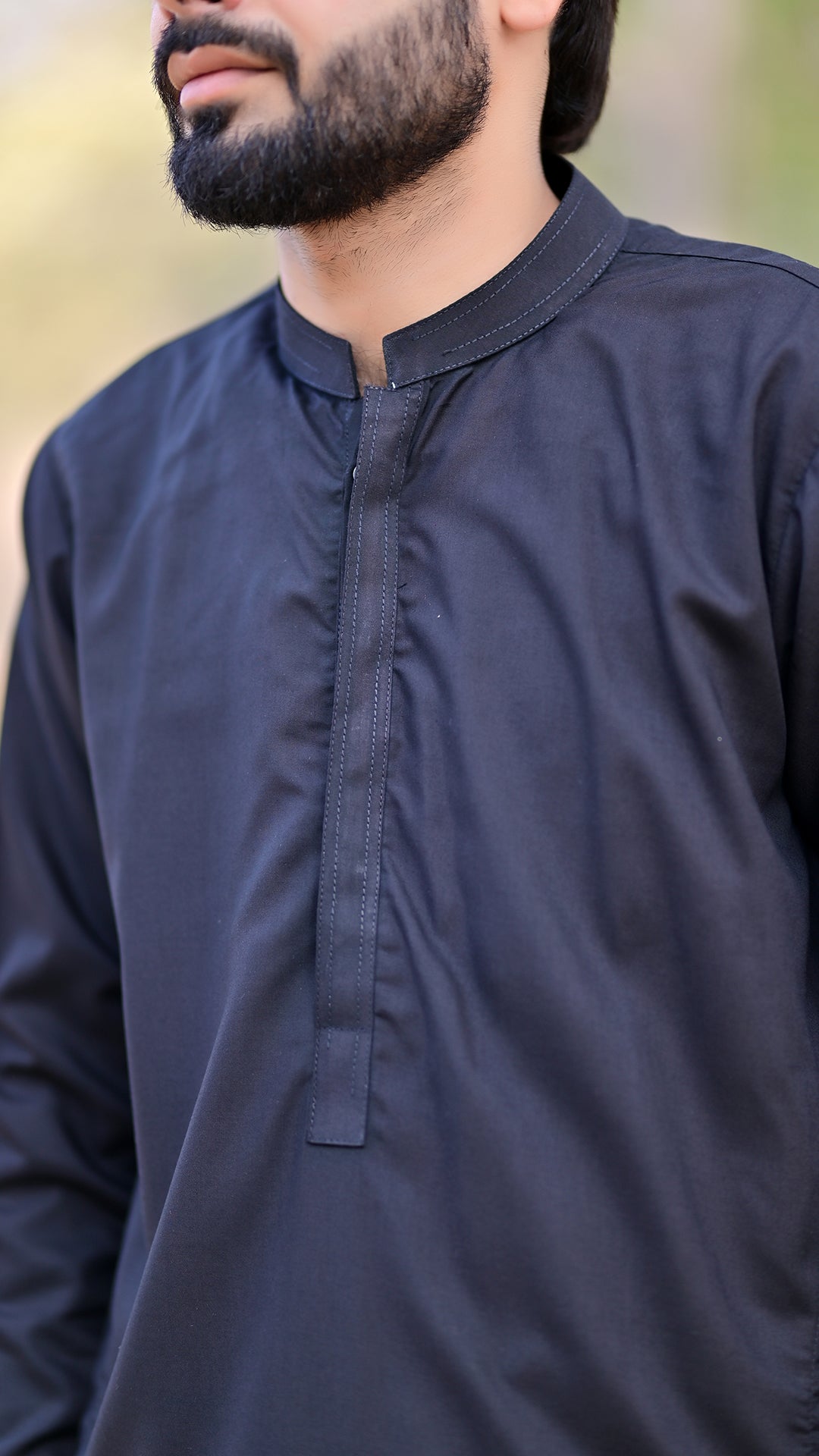 Premium Stitched Suit - Black Ban