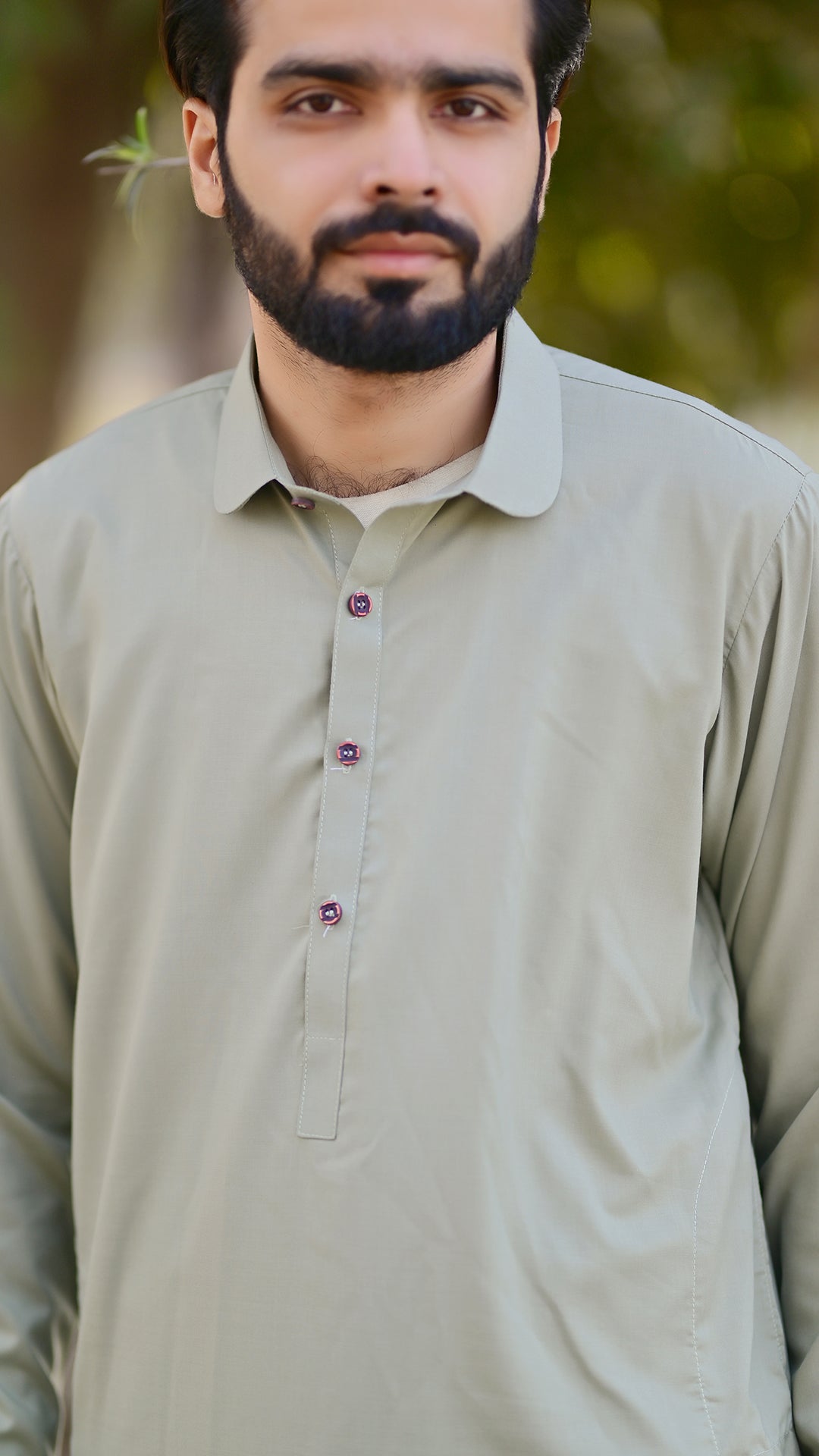 Premium Stitched Suit - Green Dawn Collar