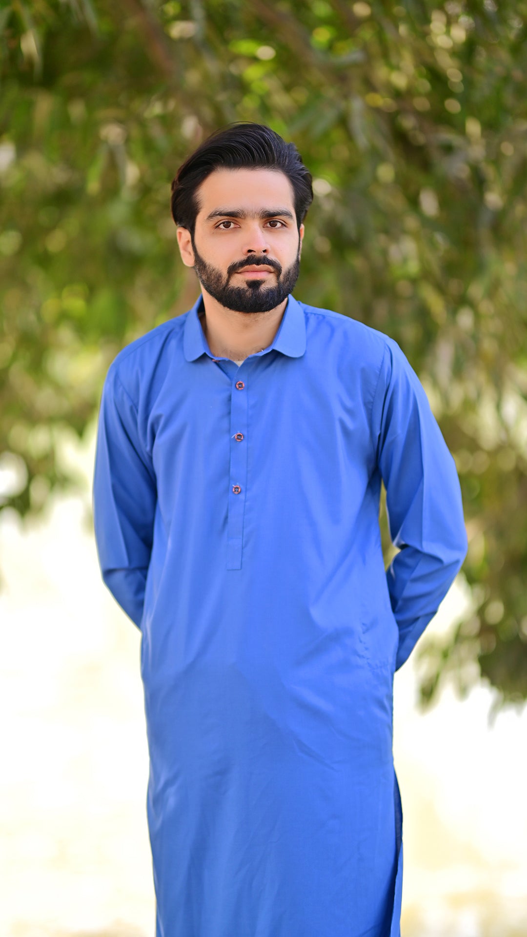 Premium Stitched Suit - Blueberry Collar
