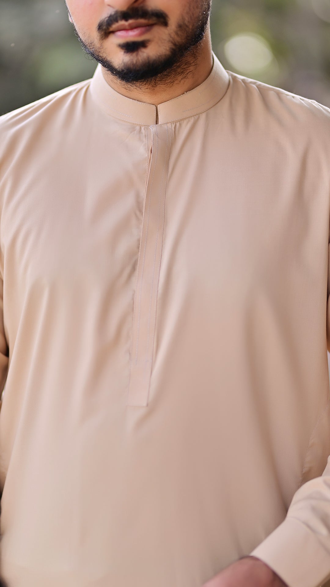 Premium Stitched Suit - Tea Skin Ban