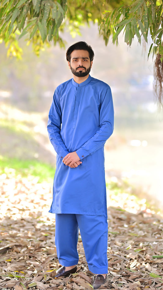 Premium Stitched Suit - Blueberry Ban